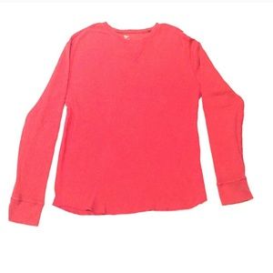 GAP Shirts - GAP Thermal Long Sleeve Tee - Red GAP Shirts - GAP Thermal Long Sleeve Tee - Red
